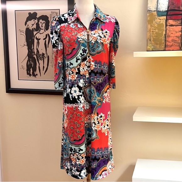 Mackenzie & James,Gorgeous
Floral/Paisley, 1/4 Zip/Circle-Pull, Stretch,Size S - Picture 3 of 9